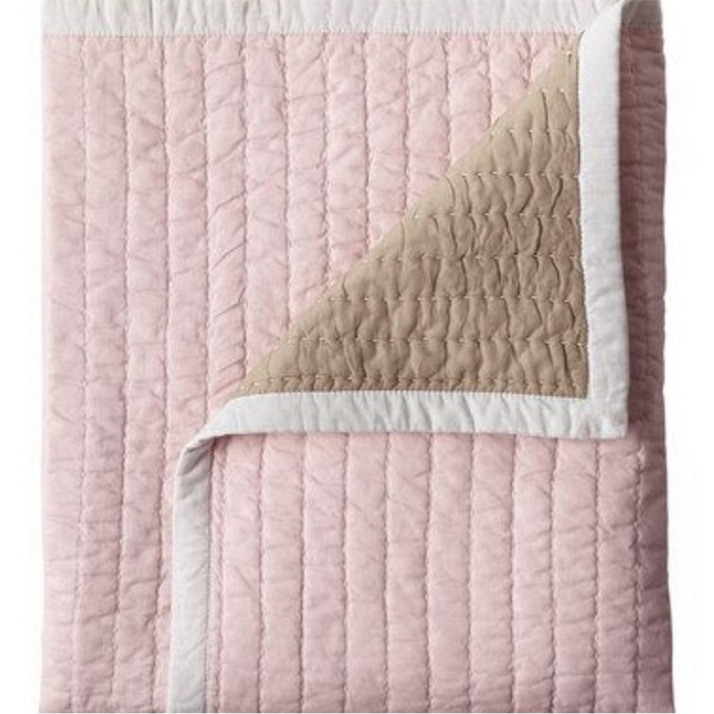Mini Cabin Quilt, Shell/Mocha